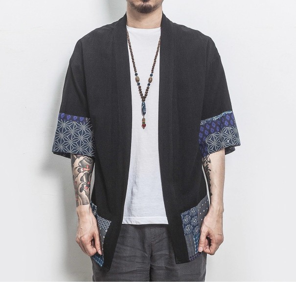 Pánský cardigan A1929 černá XXS 1