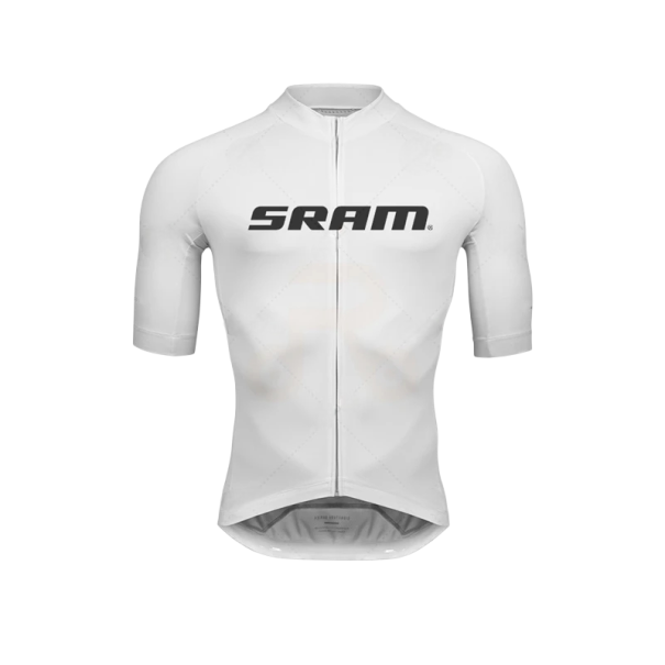 Pánský cyklistický dres s krátkým rukávem na kolo a sport bílá L