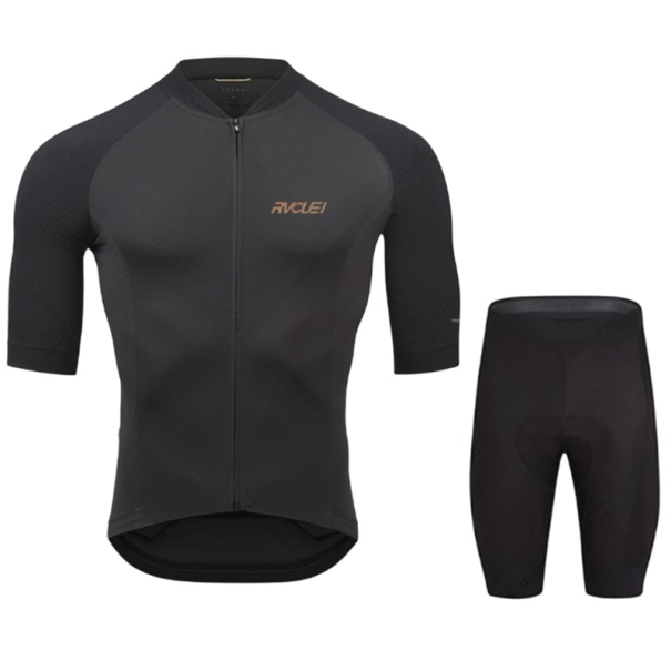 Pánský cyklistický set dres a kraťasy na cyklistiku, sport i aktivity černá XS