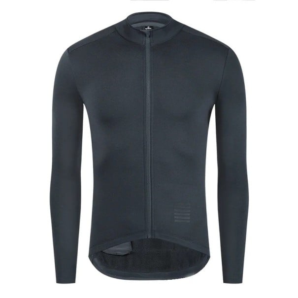 Pánský cyklistický sportovní dres s dlouhým rukávem na zip pro cyklistiku, sport a venkovní aktivity tmavě šedá XL