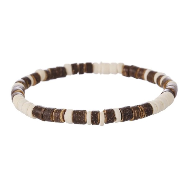 Pánsky drevený korálkový náramok kombinované korálky prírodný materiál na ruku pre každodenné nosenie aj doplnenie štýlu biela