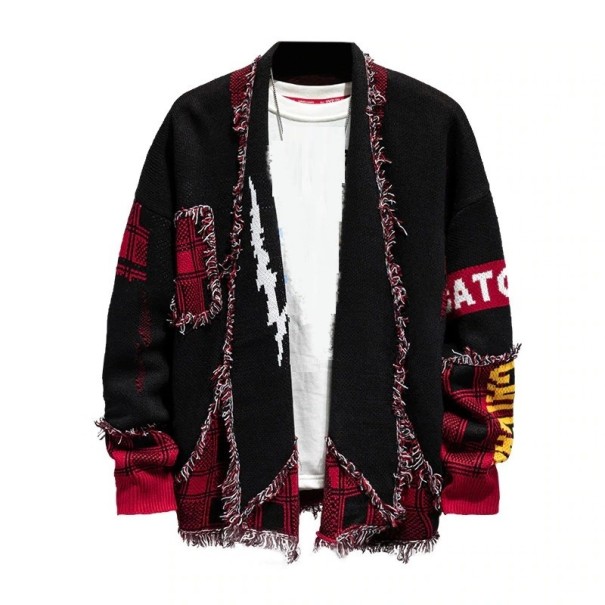 Pánsky hip hop cardigan čierna L