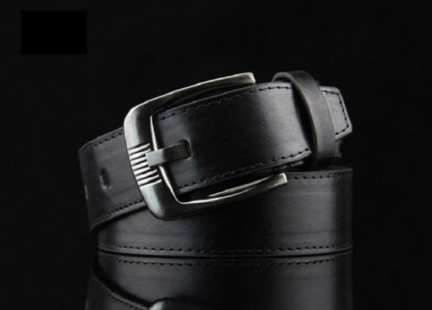 Pánský kožený pásek L337 černá