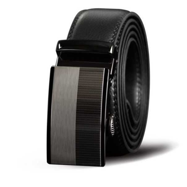 Pánský kožený pásek L495 černá 110 cm