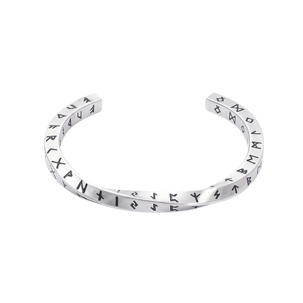 Pánský manžetový náramek s písmeny nerezová ocel 6,2cm Stylový a moderní design pro muže s personalizovanými písmeny bílá
