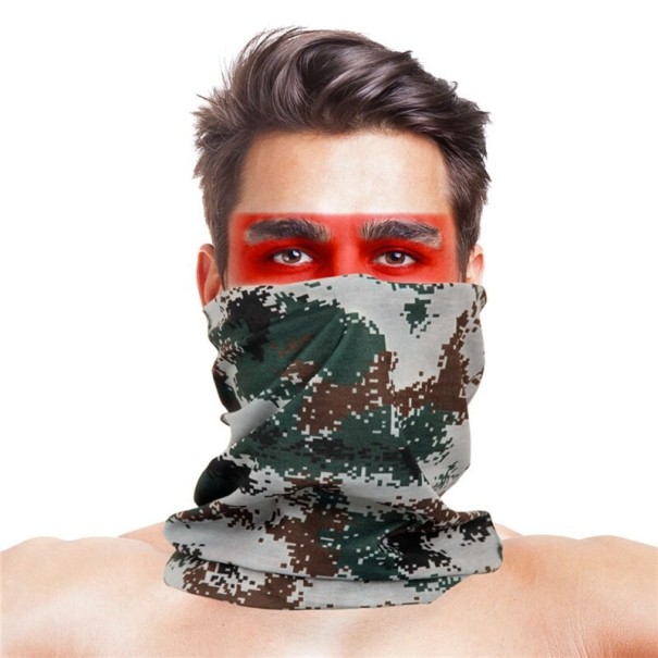 Pánský nákrčník s maskáčovým vzorem 19