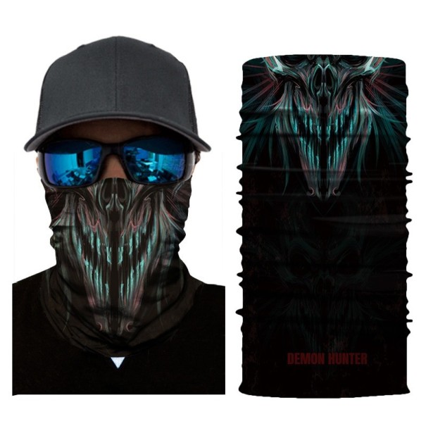 Pánský nákrčník s potiskem - černý 2