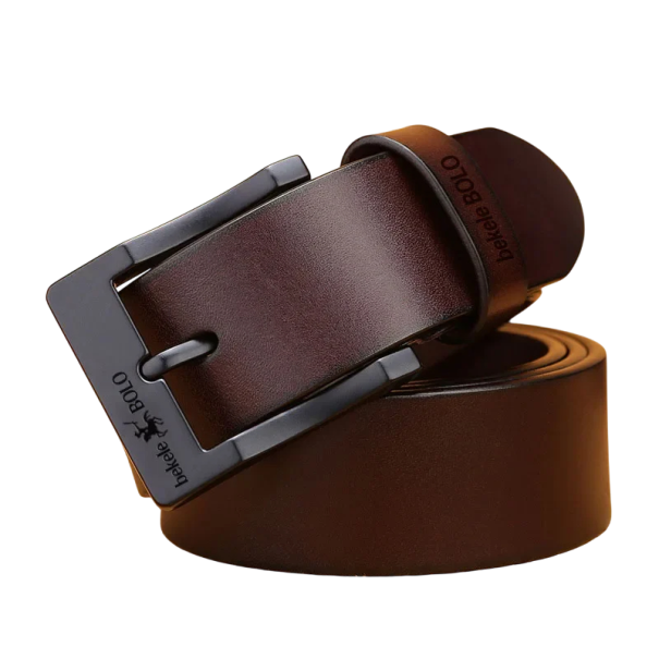 Pánský opasek z pravé kůže 3,8 cm Elegantní kožený pásek s kovovou přezkou Klasický styl do kalhot Luxusní přírodní materiál Módní doplněk hnědá 115 cm