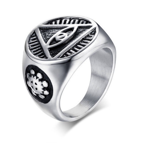 Pánský prsten Boží oko J1558 stříbrná 9