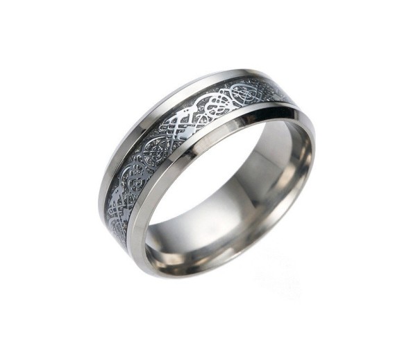 Pánský prsten s ornamentem J2693 stříbrná 6