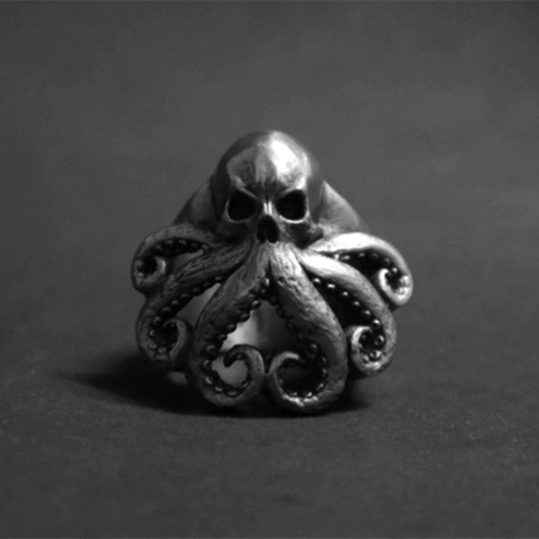 Pánský prstýnek chobotnice 11