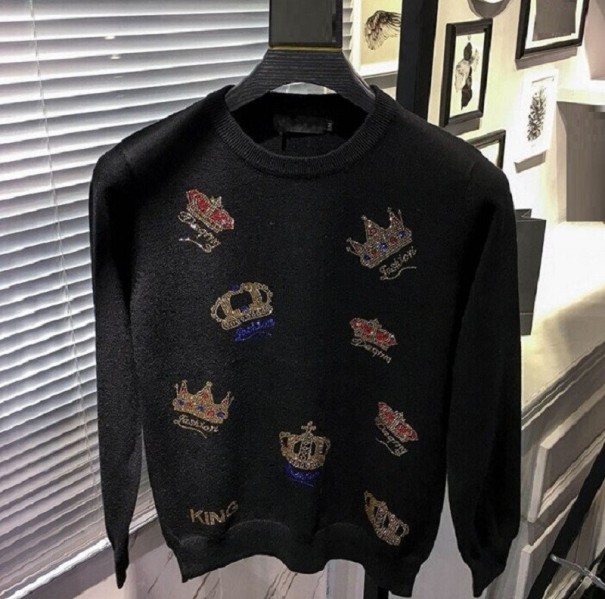Pánský svetr s korunami XL