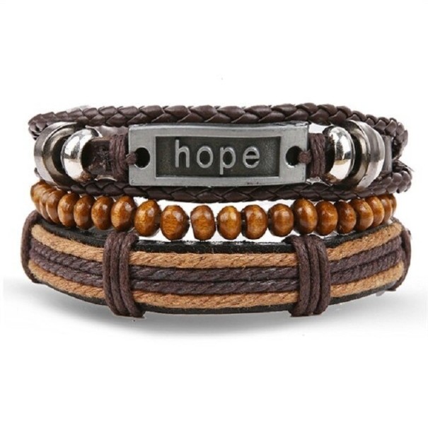 Pánský vícevrstvý náramek H229 10