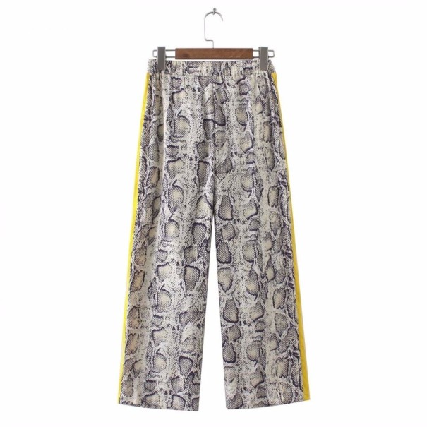Pantalón 3/4 de mujer con estampado de serpiente L