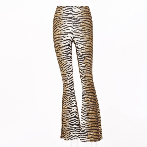 Pantalón de mujer con estampado de tigre L