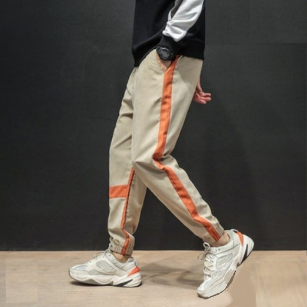 Pantalón de rayas para hombre F1510 beige M