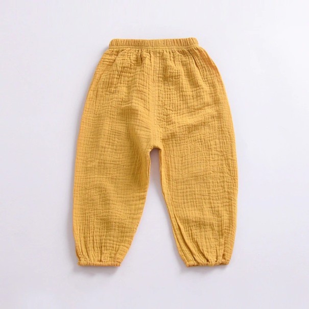 Pantalón infantil L2239 amarillo 5