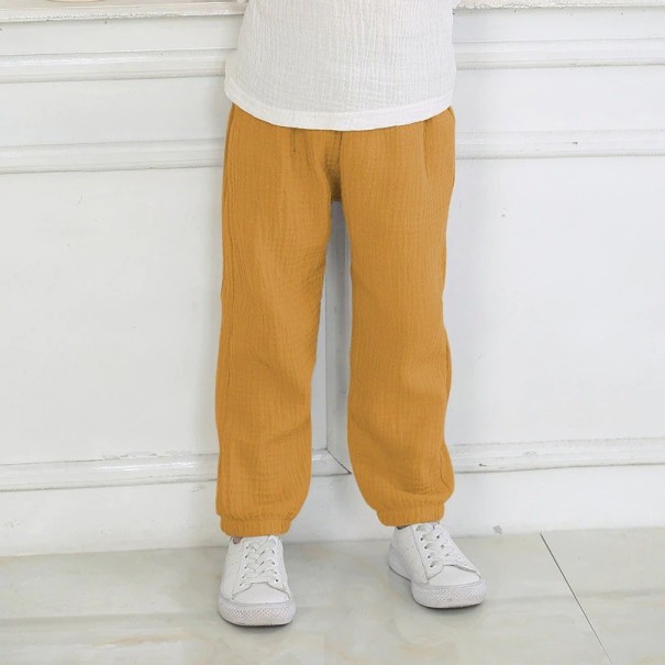 Pantalón infantil L2287 amarillo oscuro 12-24 meses