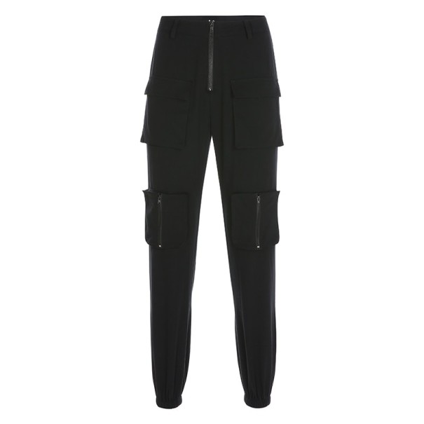 Pantalones cargo de cintura alta para mujer M