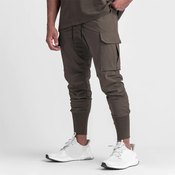 Pantalones cargo para hombre F1537 marrón S