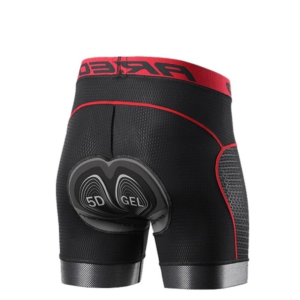 Pantalones cortos de ciclismo para hombre P3763 rojo M
