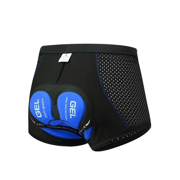 Pantalones cortos de ciclismo para hombre P3764 azul S