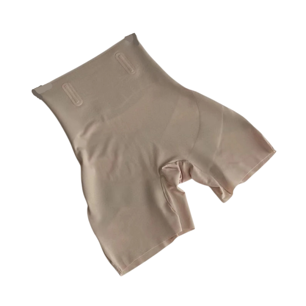 Pantalones cortos de cintura alta sin costuras, ropa interior adelgazante, pantalones cortos de compresión moldeadores, bragas moldeadoras sin costuras debajo de los vestidos beige M