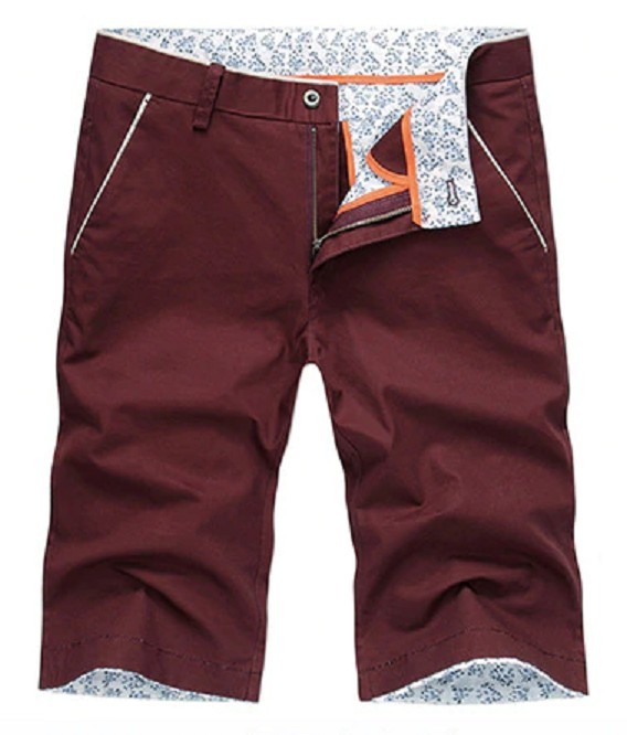 Pantalones cortos de hombre A1021 burdeos 30