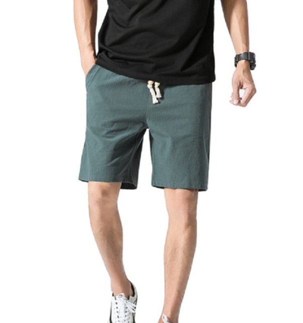 Pantalones cortos de hombre Evan verde oscuro XS