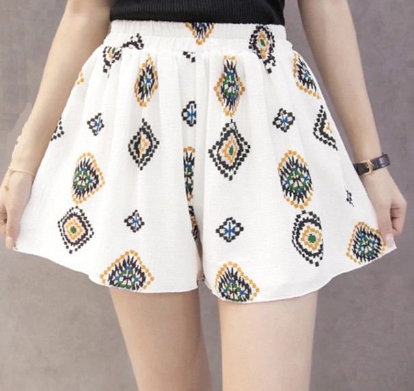 Pantalones cortos de mujer A707 blanco L