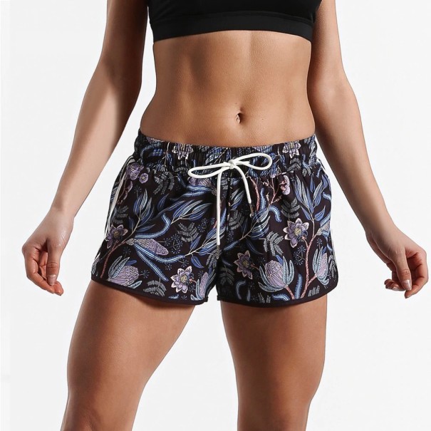 Pantalones cortos de mujer con flores A710 S 1