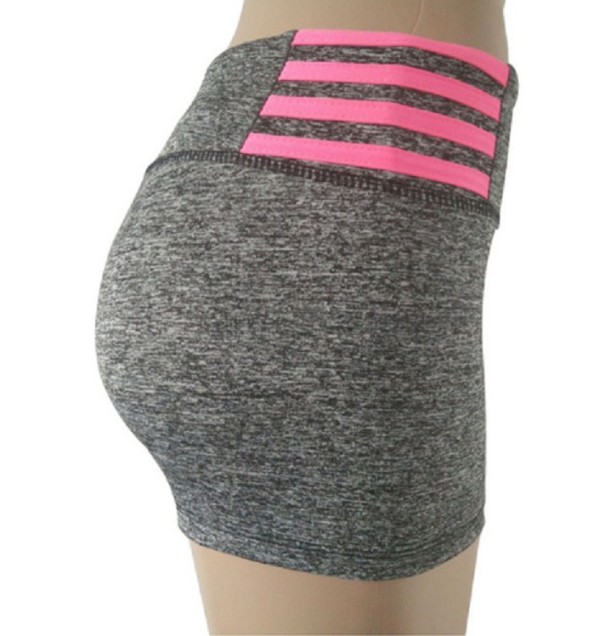 Pantalones cortos de mujer con rayas rosa M