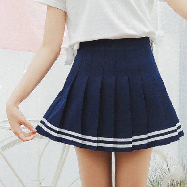 Pantalones cortos de mujer con volantes A716 azul S