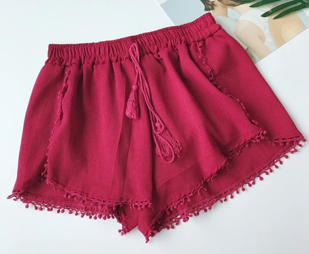 Pantalones cortos de mujer Katie rojo