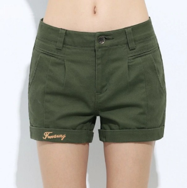 Pantalones cortos de mujer Nancy verde militar 28