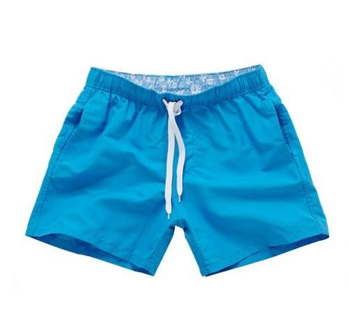Pantalones cortos de verano para hombre - Azul L