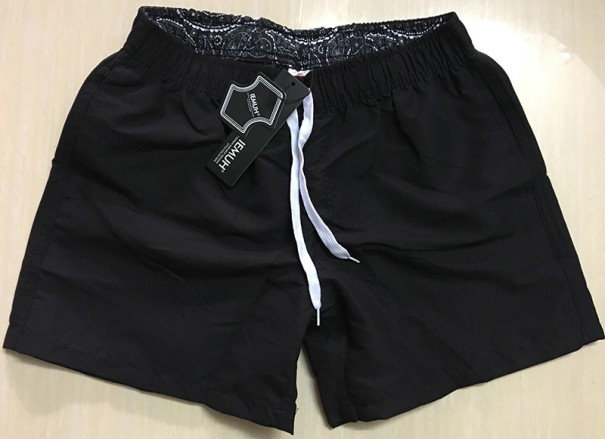Pantalones cortos de verano para hombre - Negro L
