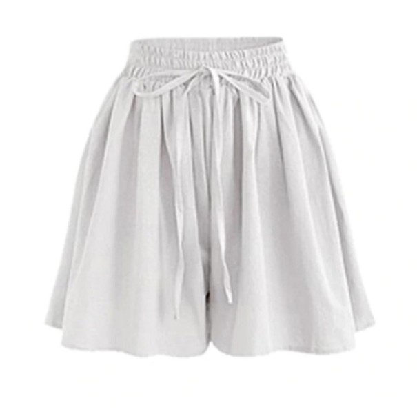 Pantalones cortos de verano para mujer blanco 3XL