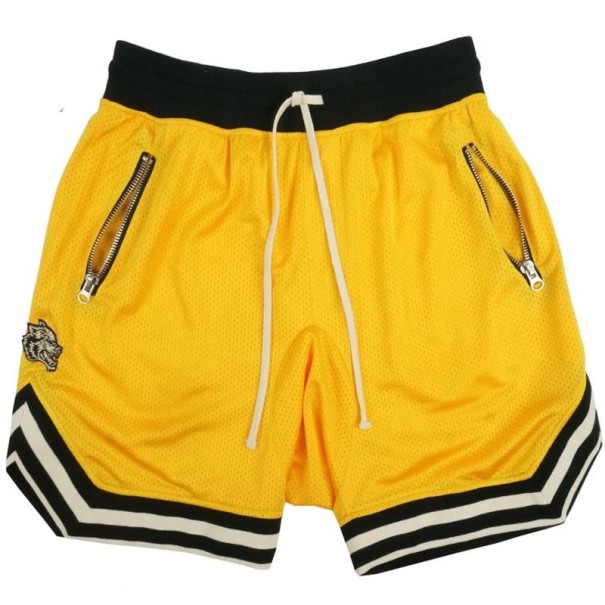 Pantalones cortos deportivos para hombre amarillo XL