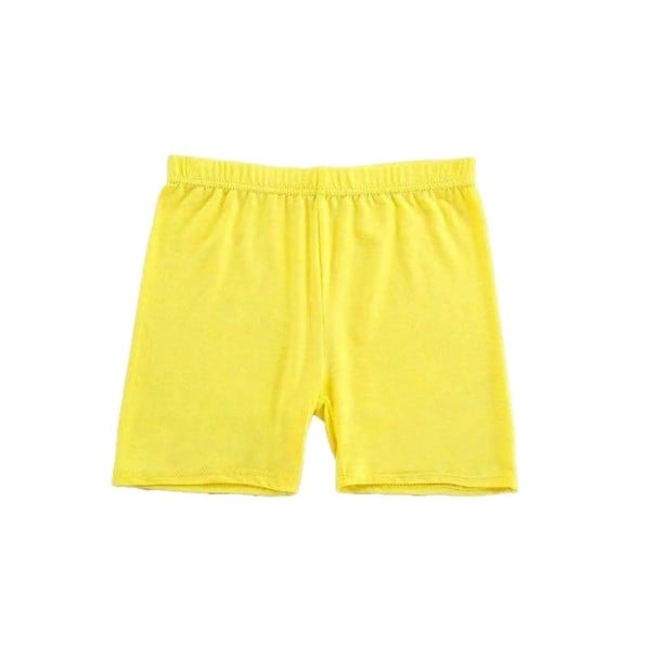 Pantalones cortos deportivos para niños con cintura elástica, pantalones cortos ajustados de ciclismo para niños para hacer ejercicio amarillo 10