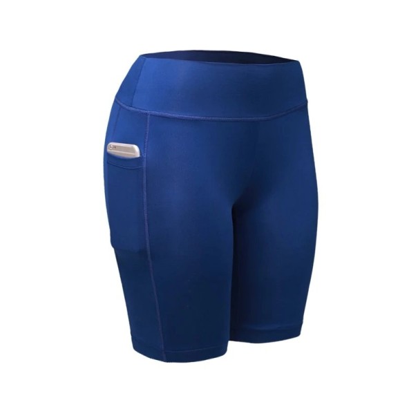 Pantalones cortos elásticos de mujer Jade azul L