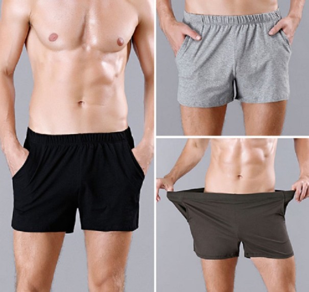 Pantalones cortos elásticos para hombre - 3 uds. M 1