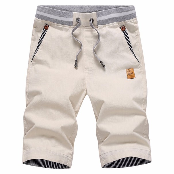 Pantalones cortos elegantes para hombre J2675 blanco XS