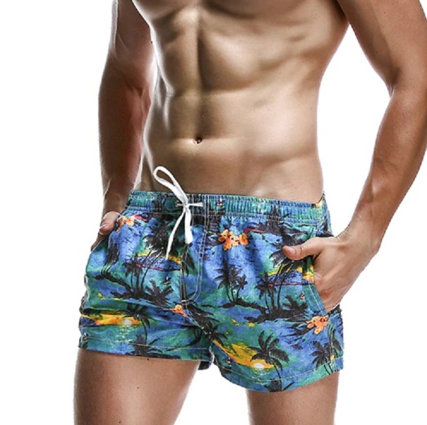 Pantalones cortos estilo hawaiano para hombre XS 4