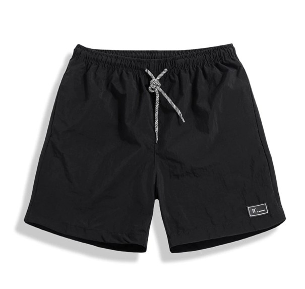Pantalones cortos impermeables para hombre negro L