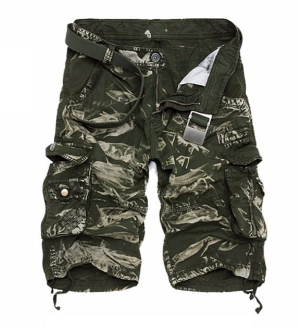 Pantalones cortos militares para hombre verde militar 32