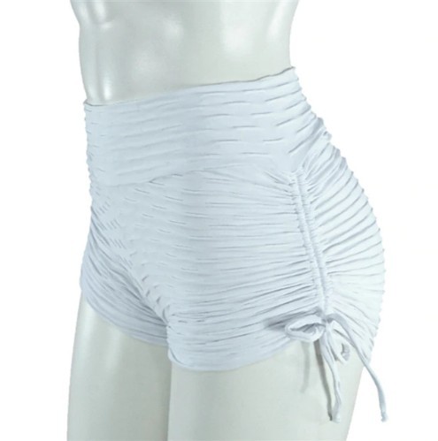 Pantalones cortos modernos para mujer blanco XS