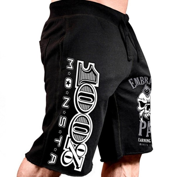 Pantalones cortos Monster para hombre negro XS