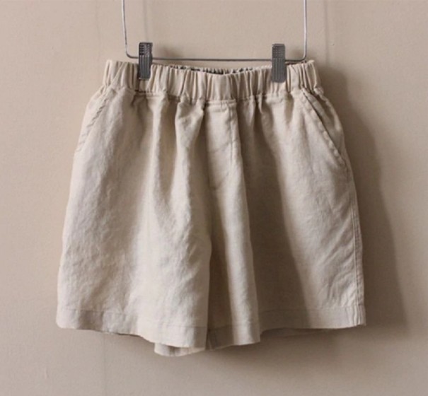 Pantalones cortos Olivia para mujer beige M