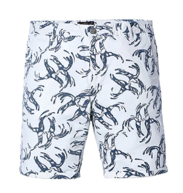 Pantalones cortos para hombre con estampado de gaviotas 34